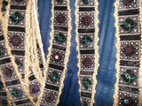 Trim 559 Lace Velvet Jute Sequin Beads Craft Shieno Sarees