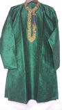 Men's 5624 Green Tussar Kurta Pajama Set Shieno Sarees