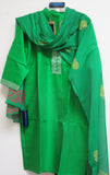 Suit 5803 Green Cotton Salwar Kameez Dupatta Shieno Sarees