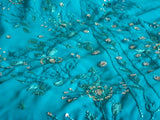 Saree 580 Turquoise Georgette Party Wear Sari Shieno Sarees