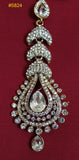 Maang Tikka 5826 Silver Golden Indian Jewelry Shieno Sarees Pleasanton