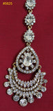 Maang Tikka 5826 Silver Golden Indian Jewelry Shieno Sarees Pleasanton