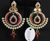 Earrings 5835 Polki Indian Jewelry Shieno Sarees