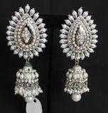Earrings 5835 Polki Indian Jewelry Shieno Sarees