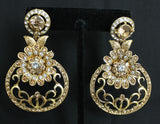 Earrings 5840 Polki Indian Jewelry Shieno Sarees