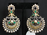 Earrings 5840 Polki Indian Jewelry Shieno Sarees
