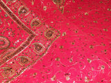 Saree 586 Red Chiffon Party Wear Sari Shieno Sarees