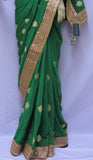 Saree 5905 Green Georgette Designer Wedding Sari Shieno Sarees