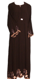 Abaya 1970 Dubai Black Sheela Abaya Embroidered