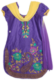 Suit 2208 Purple Yellow Salwar Kameez Dupatta Small S Size