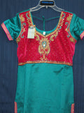 Long Kameez 5975 Floor Length Straight Kameez Churidar Suit Small Medium Size