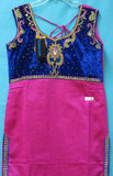 Long Kameez 5975 Floor Length Straight Kameez Churidar Suit Small Medium Size