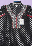 Blouse 6086 Polka Cotton Tunic Top Kurti Career Wear Shirt Large Size Shieno