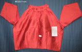 Choli 6320 Reddish Pink Jacquard Medium Size Trendy Choli Saree Blouse