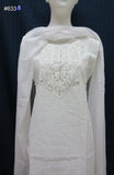 Suit 6338 White Suit Special Occassion Salwar Kameez Dupatta Large size Shieno