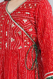 Suit 6341216 Bandhni Flared Long Kurti Medium Large Size