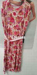 Gown 6348688 Floral Jersey Cocktail Gown Large Size