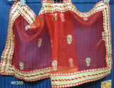 Mata Ki Chunari 6368 Red & Gold Chunni Dupatta for Pooja