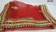 Mata Ki Chunari 6368 Red & Gold Chunni Dupatta for Pooja