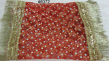 Mata Ki Chunni 6372 Red & Gold Chunni Dupatta for Pooja