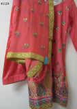 Suit 6381124 Pink Viscose Embroidered Salwar Kameez Dupatta M40 Size Suit