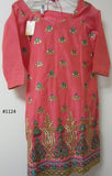 Suit 6381124 Pink Viscose Embroidered Salwar Kameez Dupatta M40 Size Suit