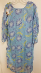 Suit 6388687 Blue Printed Georgette Salwar Kameez Dupatta Medium Size Suit