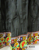 Skirt 6921433 Solid Black Cotton Embroidered Long Trendy Skirt