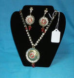 Pendant Set 7016 Golden Pendant Sets Shieno Sarees