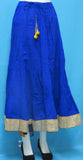 Skirt 7131 Blue Cotton Long Tyre Skirt Indian Chaniya
