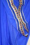 Scarf 7145 Georgette Solid Colors Multi Color Trim Indian Dupatta Chunni