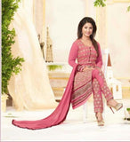 Suit 7213 Georgette Long Straight Kameez Pajama Dupatta X Large