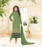 Suit 7215 Georgette Long Straight Kameez Pajama Dupatta Small Medium