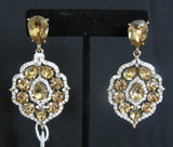 Earrings 7329 Golden mughal CZ Golden Stones Earrings