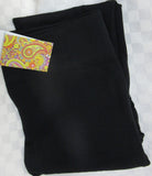 Legging 7438 Black Polyester Knitted Sexy Stretch Churidar Large Leggings Shieno