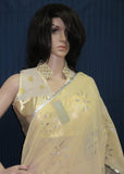 Choli 7451 Golden Neck Patti Choli Saree Blouse Shieno Sarees