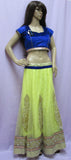 Lehenga 7459 Yellow Net Indian Bridal Party Wear Medium Lehenga Choli
