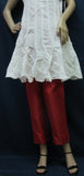 Pants 7810 Spun Silk Ankle Length Straight Pencil Trouser Palazzo Pants