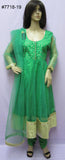 Anarkali 7719 Green Net Maskali Suit Women S M L XL XX Size Shieno Sarees