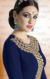 Suit 7731 Navy Blue Georgette Salwar Kameez Dupatta  Medium Size Party Wear Dress