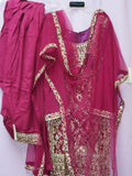 Suit 7789 Magenta Tussar Trousseau Salwar Kameez Dupatta M Bridal Wear Dress