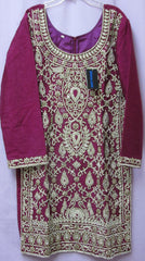 Suit 7789 Magenta Tussore Trousseau Salwar Kameez Dupatta M Bridal Wear Dress