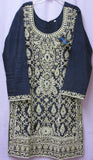 Suit 7791 Blue Tussar Trousseau Salwar Kameez Dupatta M Bridal Wear Dress