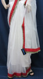 Saree 7815 White Net Bollywood Indian Party Wear Sari Shieno Sarees