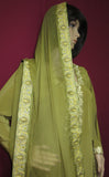 Suit 8013 Olive Green Salwar Kameez Dupatta Large Size Shieno Sarees