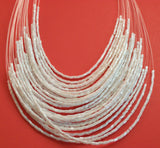 Beaded Multi Strings Necklace Earrings