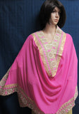 Scarf 7955 Pink Color Georgette Indian Bridal Dupatta Chunni Shieno Sarees