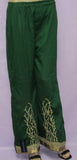 Pant 7965 Green Silk Plazo Sharara Pajama Legging Large Size Shieno Sarees