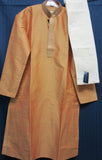 Men's 7982 Golden Orange Kurta Pajama Shieno Sarees