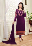 Suit 8071 Georgette Embroidered Churidar Salwar Long Kameez Dupatta XL Plus Size